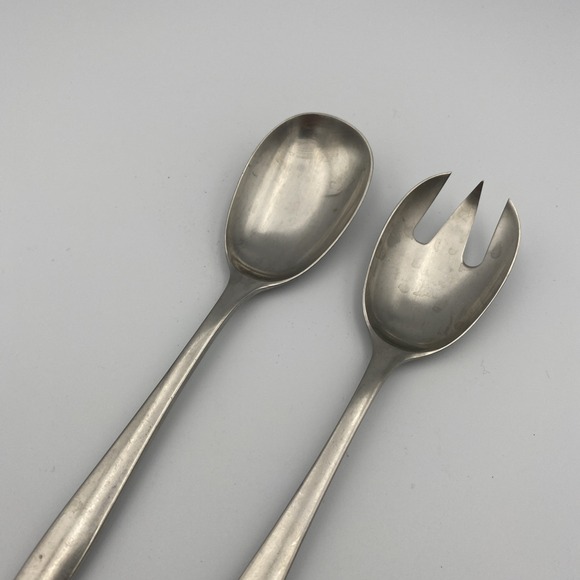 MCM‎ DANSK DESIGN VARIATION V STAINLESS STEEL Serving Spoon Fork Set 8.5" - Picture 3 of 7